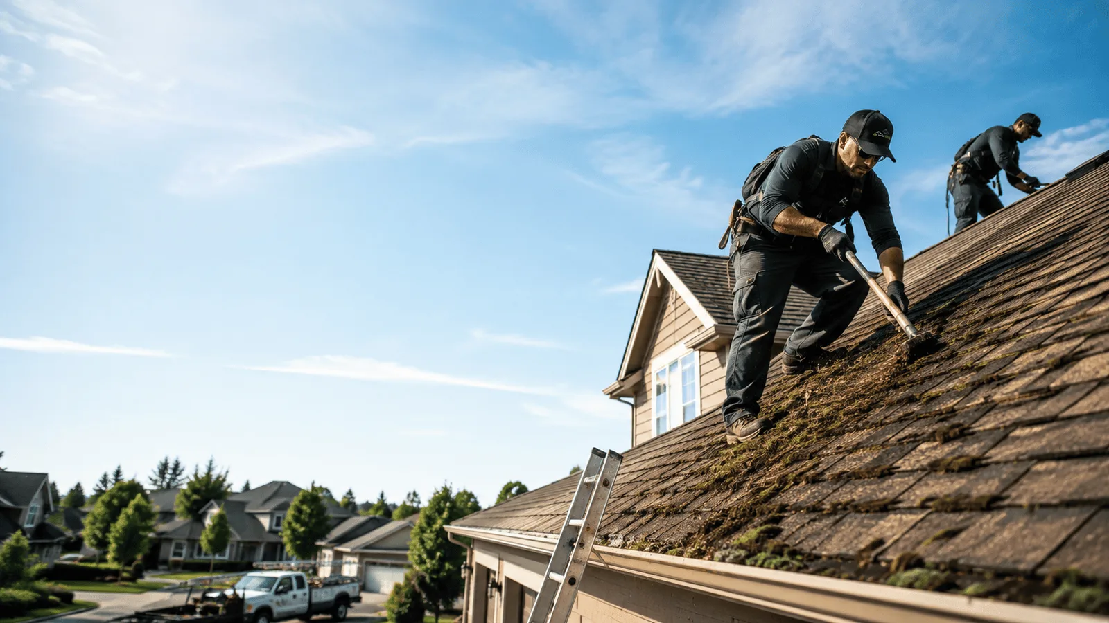 Roof Moss Removal in Rice, TX near me